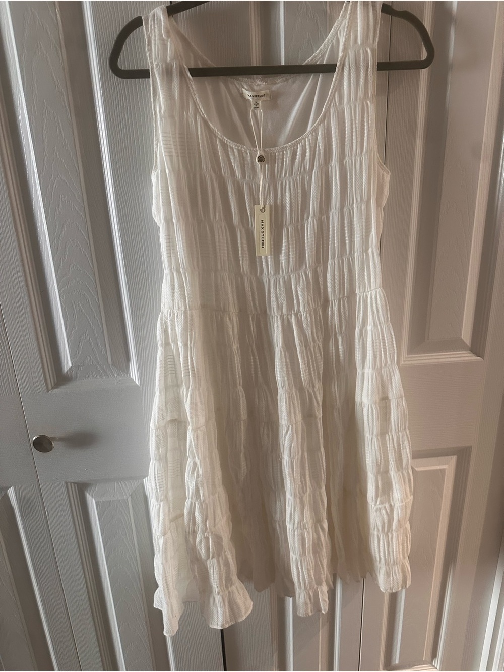 Max Studio Sleeveless Tiered Dress